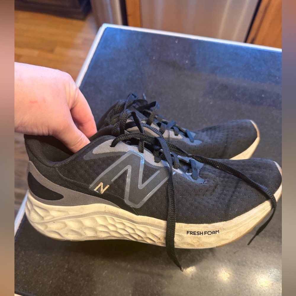 New Balance Black and White Athletic Shoes